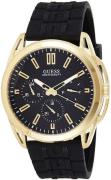 Guess Herreklokke W1177G2 Sort/Gummi Ø44 mm