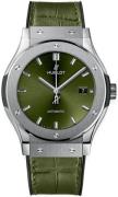 Hublot Herreklokke 542.NX.8970.LR Classic Fusion Grønn/Gummi Ø42 mm