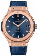 Hublot Herreklokke 565.OX.7180.LR Classic Fusion Blå/Lær Ø38 mm