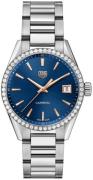 TAG Heuer Dameklokke WBK1317.BA0652 Carrera Lady Blå/Stål Ø36 mm