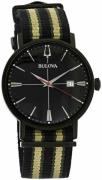 Bulova Herreklokke 98B340 Aerojet Sort/Lær Ø39 mm