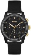 Hugo Boss Herreklokke 1514003 Trace Sort/Lær Ø44 mm