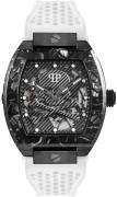 Philipp Plein Herreklokke PWBAA1122 The Skeleton Sort/Gummi Ø44 mm