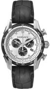 Versace Herreklokke VEDB00519 V Ray Chrono Sølvfarget/Lær Ø44 mm