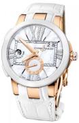 Ulysse Nardin Dameklokke 246-10-391 Ladies Executive Hvit/Lær Ø40 mm