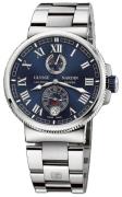 Ulysse Nardin Herreklokke 1183-126-7M-43 Marine Collection Blå/Stål