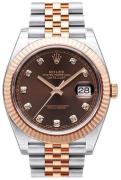 Rolex Herreklokke 126331-0004 Datejust 41 Brun/18 karat rosé gull