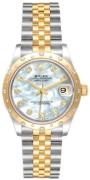 Rolex Dameklokke 278343RBR-0028 Datejust 31 Hvit/18 karat gult gull