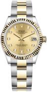 Rolex Dameklokke 278273-0025 Datejust 31 Gulltonet/18 karat gult gull