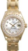 Rolex Dameklokke 80298-0070 Pearlmaster 29 Hvit/18 karat gult gull