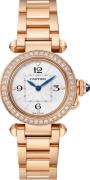 Cartier Dameklokke WJPA0018 Pasha De Hvit/18 karat rosé gull Ø30 mm