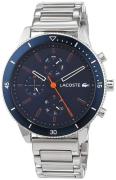 Lacoste Herreklokke 2010995 Blå/Stål Ø44 mm