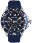 Nautica Herreklokke NAPP25002 Blå/Gummi Ø48 mm