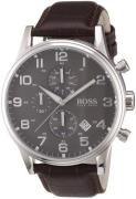 Hugo Boss Herreklokke 1512570 Aeroliner Grå/Lær Ø44 mm