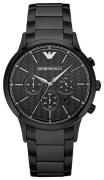 Emporio Armani Herreklokke AR2485 Renato Sort/Stål Ø43 mm