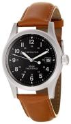 Hamilton Herreklokke H69419533 Khaki Field Sort/Lær Ø42 mm