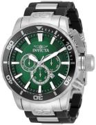 Invicta Herreklokke 33692 Corduba Grønn/Stål Ø52 mm