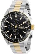 Invicta Aviator Herreklokke 38969 Sort/Gulltonet stål Ø45 mm