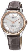 Tissot T-Classic Herreklokke T108.408.26.037.00 Sølvfarget/Lær Ø41