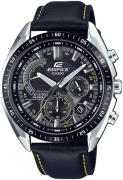 Casio Edifice Herreklokke EFR-570BL-1AVUEF Sort/Lær Ø44.6 mm