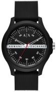 Armani Exchange Hampton Herreklokke AX2420 Sort/Gummi Ø46 mm