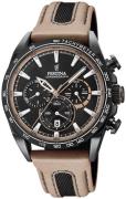 Festina 99999 Herreklokke F20351-1 Sort/Lær Ø44 mm