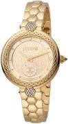 Just Cavalli 99999 Dameklokke JC1L128M0065 Champagnefarget/Gulltonet