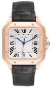 Cartier Santos De Cartier Herreklokke WGSA0011 Hvit/Lær