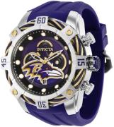 Invicta Nfl Herreklokke 35815 Lilla/Gummi Ø52 mm