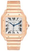 Cartier Santos De Cartier WGSA0008 Hvit/18 karat rosé gull