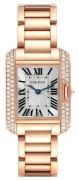 Cartier Tank Anglaise Dameklokke WT100002 Sølvfarget/18 karat rosé