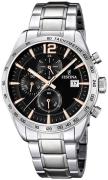 Festina 99999 Herreklokke F16759-6 Sort/Stål Ø43.5 mm