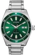 Citizen 99999 Herreklokke AW1598-70X Grønn/Stål Ø43 mm