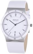 Bering Slim Herreklokke 32239-354 Hvit/Lær Ø39 mm