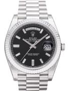 Rolex Day-Date 40 Herreklokke 228239-0005 Sort/18 karat hvitt gull