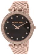 Michael Kors Darci Dameklokke MK3217 Brun/Rose-gulltonet stål Ø39 mm