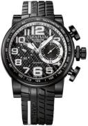 Graham Silverstone Stowe Herreklokke 2BLDC.B34A Sort/Gummi Ø48 mm