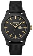 Lacoste 12.12 2010818 Sort/Gummi Ø43 mm