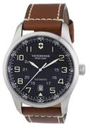 Victorinox Herreklokke 241507 AirBoss Sort/Lær Ø42 mm