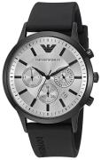 Emporio Armani Herreklokke AR11048 Classic Sølvfarget/Gummi Ø43 mm