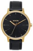 Nixon Dameklokke A108513-00 The Kensington Sort/Lær Ø37 mm