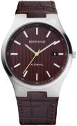 Bering Herreklokke 13641-505 Automatic Brun/Lær Ø41 mm