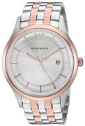 Emporio Armani Herreklokke AR11044 Dress Sølvfarget/Rose-gulltonet