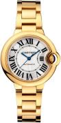 Cartier Dameklokke WGBB0045 Ballon Bleu De Sølvfarget/18 karat gult