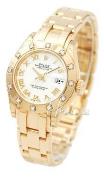 Rolex Dameklokke 80318-0054 Lady Datejust Pearlmaster Hvit/18 karat