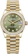 Rolex Dameklokke 278288RBR-0007 Datejust 31 Grønn/18 karat gult gull