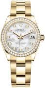 Rolex Dameklokke 278288RBR-0013 Datejust 31 Hvit/18 karat gult gull