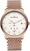 Blancpain Herreklokke 6606-3642-MMB Villeret Hvit/18 karat rosé gull