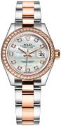 Rolex Dameklokke 279381RBR-0014 Lady-Datejust 28 Hvit/18 karat rosé