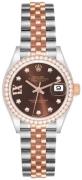 Rolex Dameklokke 279381RBR-0003 Lady-Datejust 28 Brun/18 karat rosé